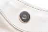 Authentic GUCCI Vintage Diamante Tote Hand Bag Straw Leather 211944 White 7046K