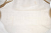 Authentic GUCCI Vintage Diamante Tote Hand Bag Straw Leather 211944 White 7046K