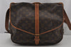 Authentic Louis Vuitton Monogram Saumur 35 Shoulder Cross Bag M42254 LV 7049J