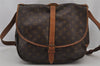 Authentic Louis Vuitton Monogram Saumur 35 Shoulder Cross Bag M42254 LV 7049J