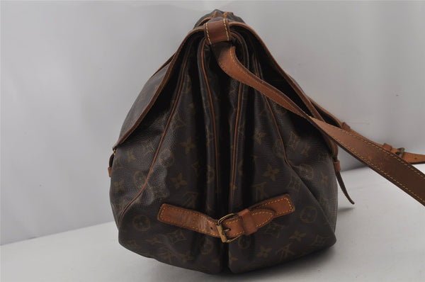 Authentic Louis Vuitton Monogram Saumur 35 Shoulder Cross Bag M42254 LV 7049J