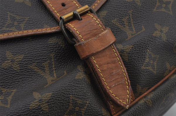 Authentic Louis Vuitton Monogram Saumur 35 Shoulder Cross Bag M42254 LV 7049J