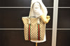 Authentic GUCCI Web Sherry Line Shoulder Tote Bag GG Canvas 162899 Brown 7050I