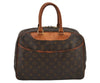 Authentic Louis Vuitton Monogram Deauville Hand Bag M47270 LV 7050J