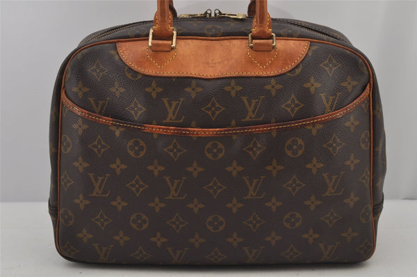 Authentic Louis Vuitton Monogram Deauville Hand Bag M47270 LV 7050J