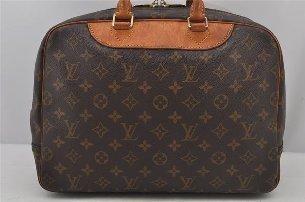 Authentic Louis Vuitton Monogram Deauville Hand Bag M47270 LV 7050J