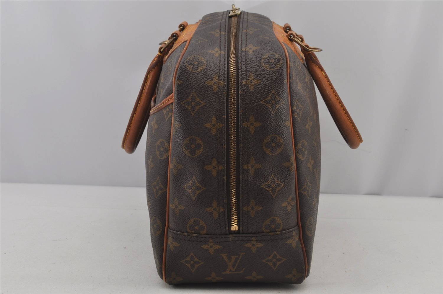 Authentic Louis Vuitton Monogram Deauville Hand Bag M47270 LV 7050J