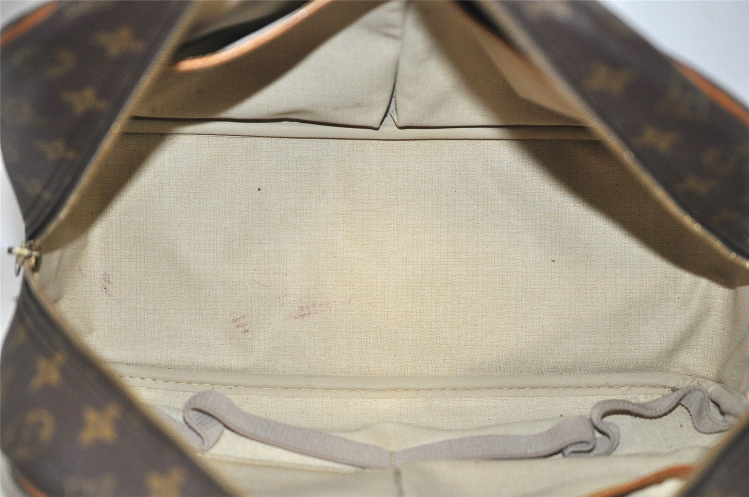 Authentic Louis Vuitton Monogram Deauville Hand Bag M47270 LV 7050J