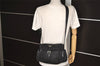 Authentic PRADA Nylon Tessuto Leather Shoulder Cross Body Bag Purse Black 7051J