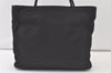 Authentic PRADA METROPOLI Nylon Tessuto Shoulder Tote Bag B8489 Black 7051K