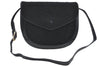 Authentic YVES SAINT LAURENT Shoulder Bag Purse Karakul Lamb Leather Black 7053G