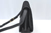 Authentic YVES SAINT LAURENT Shoulder Bag Purse Karakul Lamb Leather Black 7053G