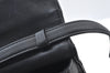 Authentic YVES SAINT LAURENT Shoulder Bag Purse Karakul Lamb Leather Black 7053G