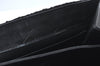 Authentic YVES SAINT LAURENT Shoulder Bag Purse Karakul Lamb Leather Black 7053G