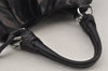 Authentic PRADA Leather Nappa Vintage Tote Hand Bag Black 7053J