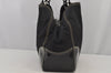 Authentic PRADA Vintage Nylon Tessuto Enamel Shoulder Tote Bag Black 7054J