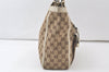 Authentic GUCCI Abbey Shoulder Tote Bag GG Canvas Leather 146247 Brown 7057K