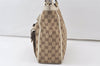 Authentic GUCCI Abbey Shoulder Tote Bag GG Canvas Leather 146247 Brown 7057K