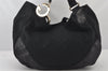 Authentic GUCCI Charlotte Shoulder Bag GG Canvas Leather 203504 Black Junk 7060K