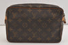 Authentic Louis Vuitton Monogram Compiegne 23 Clutch Hand Bag M51847 LV 7061J