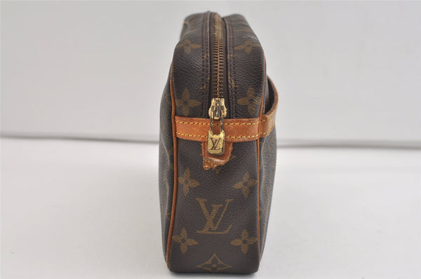 Authentic Louis Vuitton Monogram Compiegne 23 Clutch Hand Bag M51847 LV 7061J