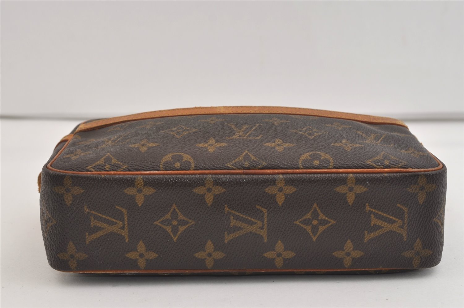 Authentic Louis Vuitton Monogram Compiegne 23 Clutch Hand Bag M51847 LV 7061J