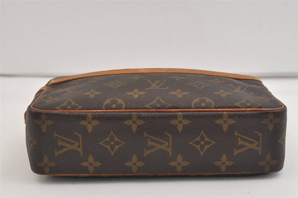 Authentic Louis Vuitton Monogram Compiegne 23 Clutch Hand Bag M51847 LV 7061J