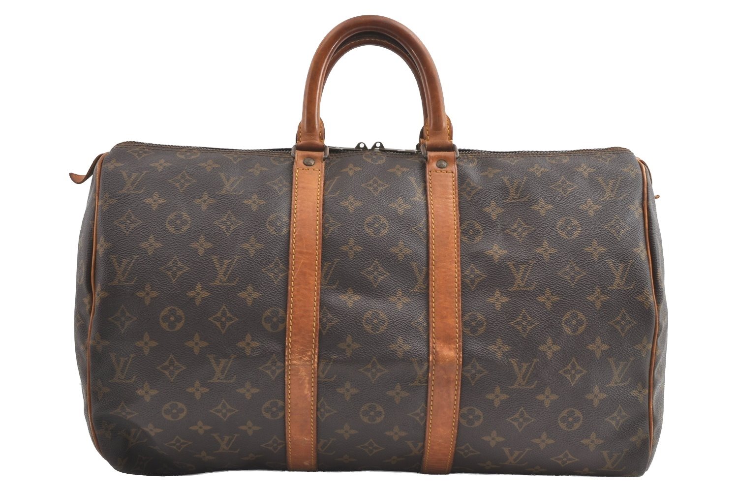 Authentic Louis Vuitton Monogram Keepall 45 Travel Boston Bag M41428 LV 7062J