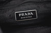 Authentic PRADA Nylon Tessuto Saffiano Leather Shoulder Cross Bag Black 7068J