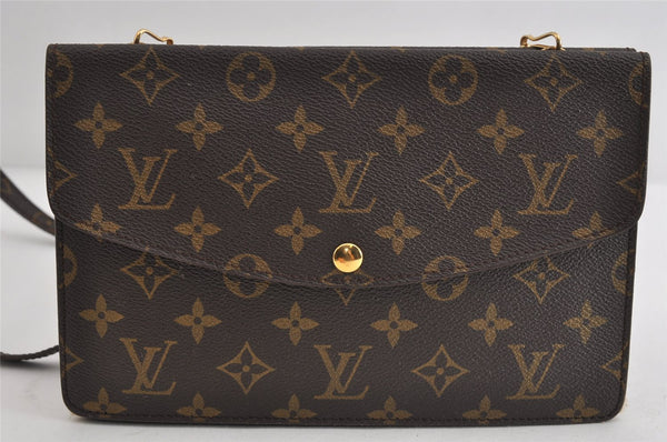 Auth Louis Vuitton Monogram Pochette Double Rabat Shoulder Bag M51815 Junk 7070I