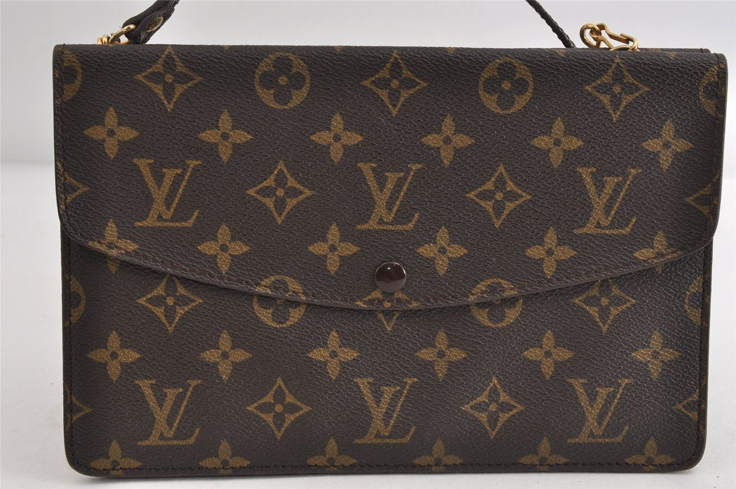Auth Louis Vuitton Monogram Pochette Double Rabat Shoulder Bag M51815 Junk 7070I