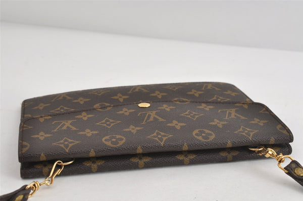 Auth Louis Vuitton Monogram Pochette Double Rabat Shoulder Bag M51815 Junk 7070I