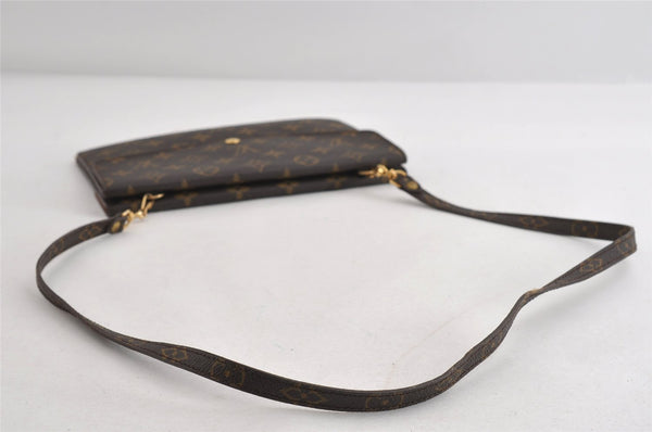 Auth Louis Vuitton Monogram Pochette Double Rabat Shoulder Bag M51815 Junk 7070I