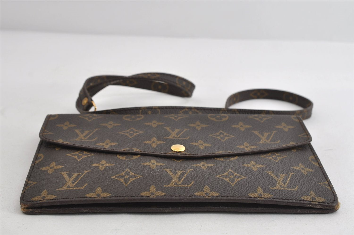 Auth Louis Vuitton Monogram Pochette Double Rabat Shoulder Bag M51815 Junk 7070I
