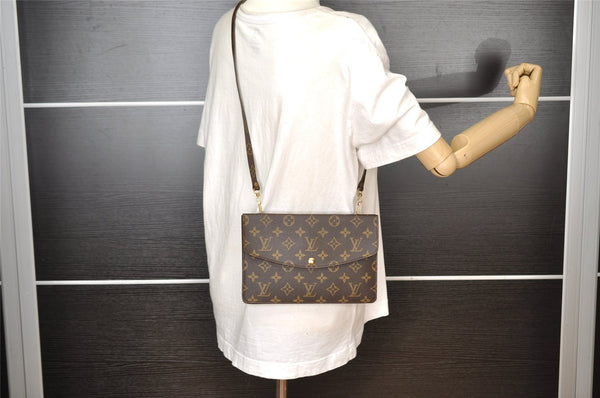 Auth Louis Vuitton Monogram Pochette Double Rabat Shoulder Bag M51815 Junk 7070I