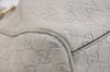 Authentic GUCCI Sukey Guccissima Hand Tote Bag GG Leather 211944 White 7070J