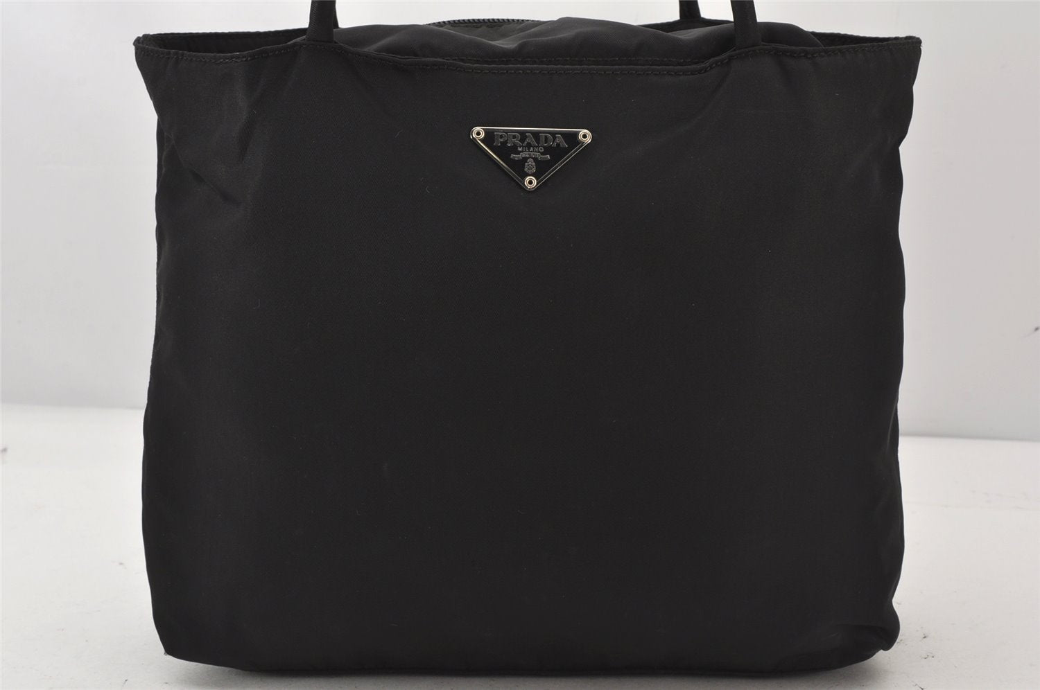 Authentic PRADA Vintage Nylon Tessuto Shoulder Tote Bag Purse Black 7070K