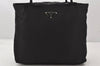 Authentic PRADA Vintage Nylon Tessuto Shoulder Tote Bag Purse Black 7070K