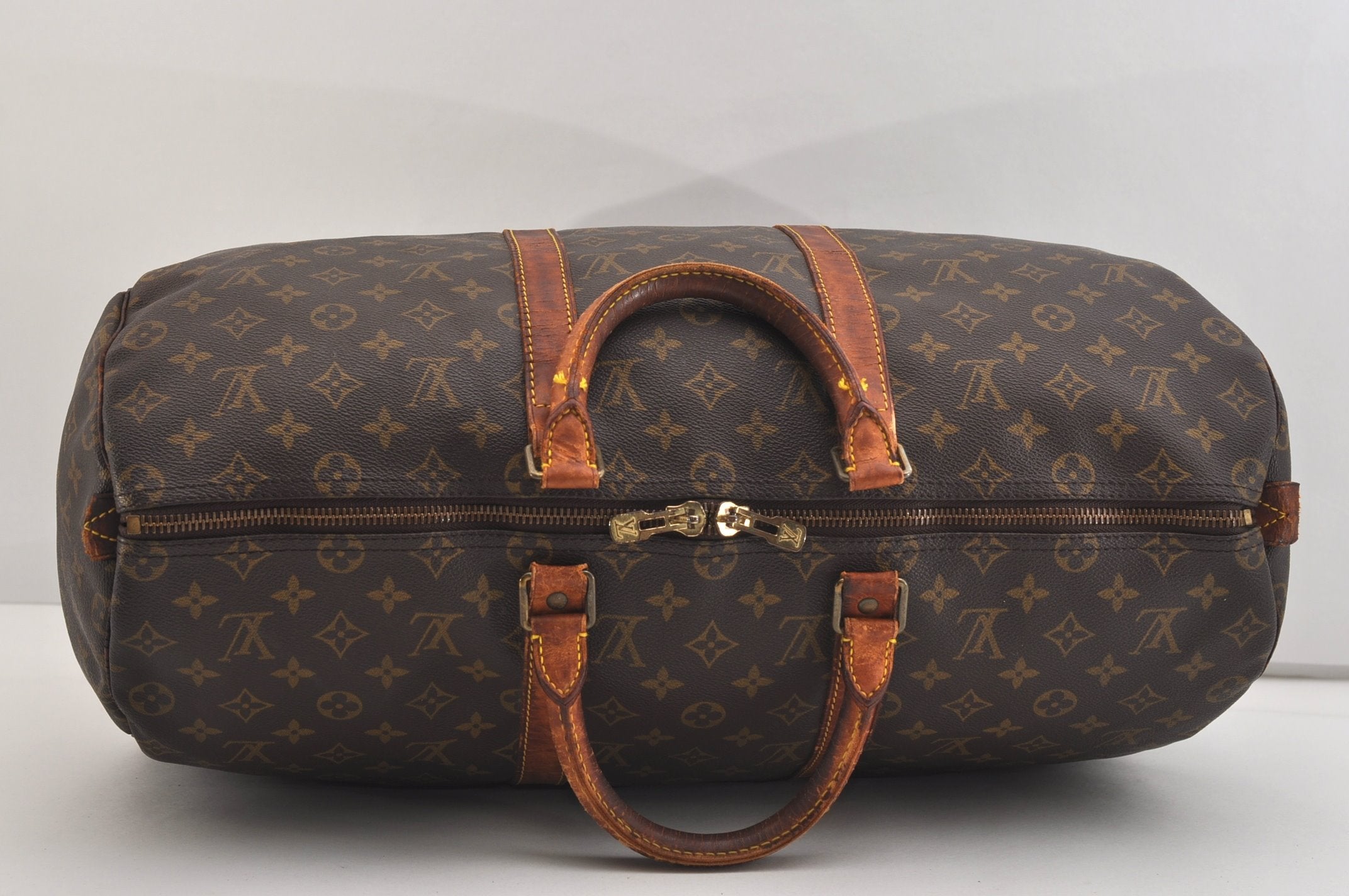 Authentic Louis Vuitton Monogram Keepall 50 Travel Boston Bag M41426 LV 7071J