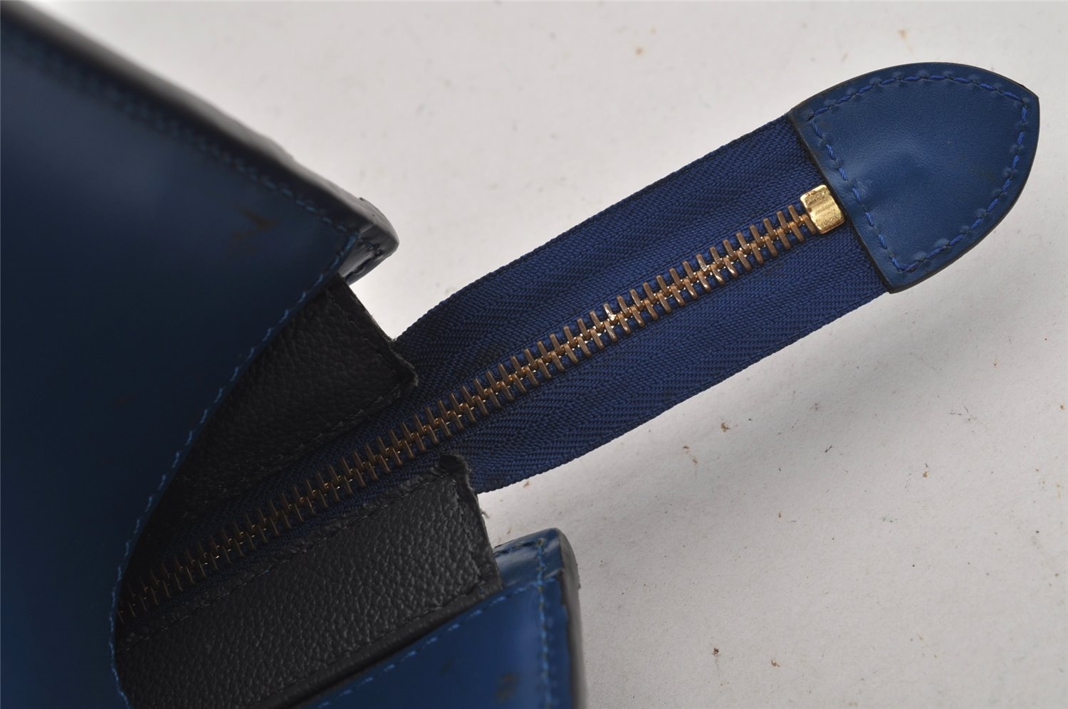 Authentic Louis Vuitton Epi Riviera Hand Bag Blue M48185 LV 7072J