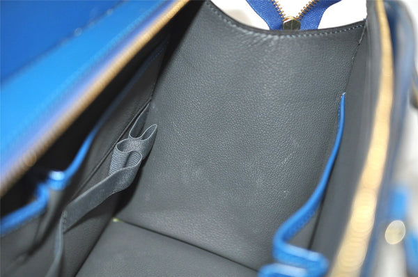 Authentic Louis Vuitton Epi Riviera Hand Bag Blue M48185 LV 7072J