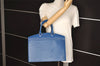 Authentic Louis Vuitton Epi Riviera Hand Bag Blue M48185 LV 7072J