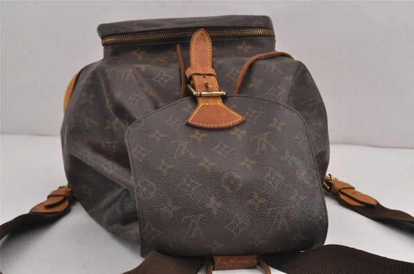 Authentic Louis Vuitton Monogram Montsouris GM Backpack M51135 LV 7073J