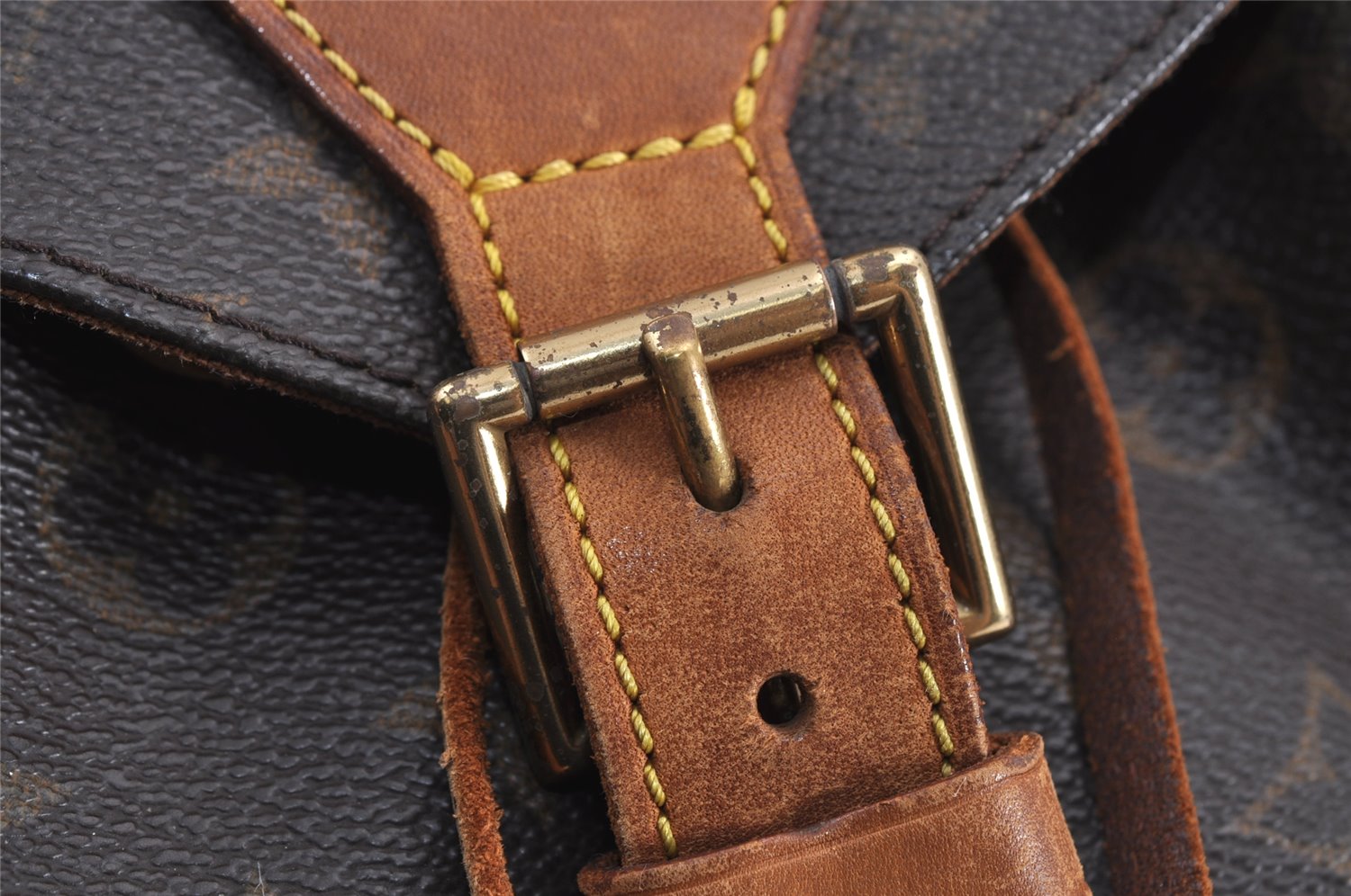 Authentic Louis Vuitton Monogram Montsouris GM Backpack M51135 LV 7073J