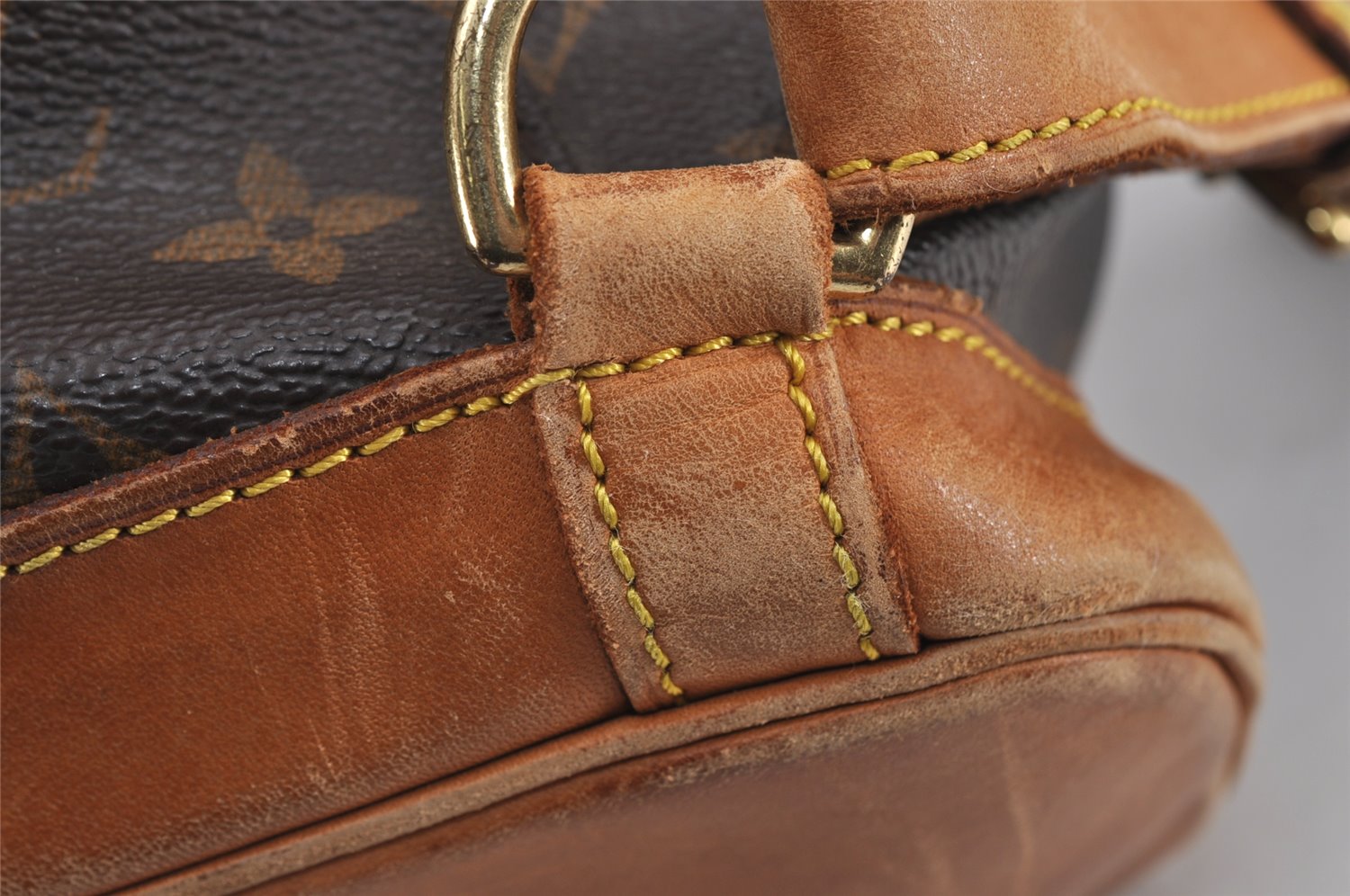 Authentic Louis Vuitton Monogram Montsouris GM Backpack M51135 LV 7073J