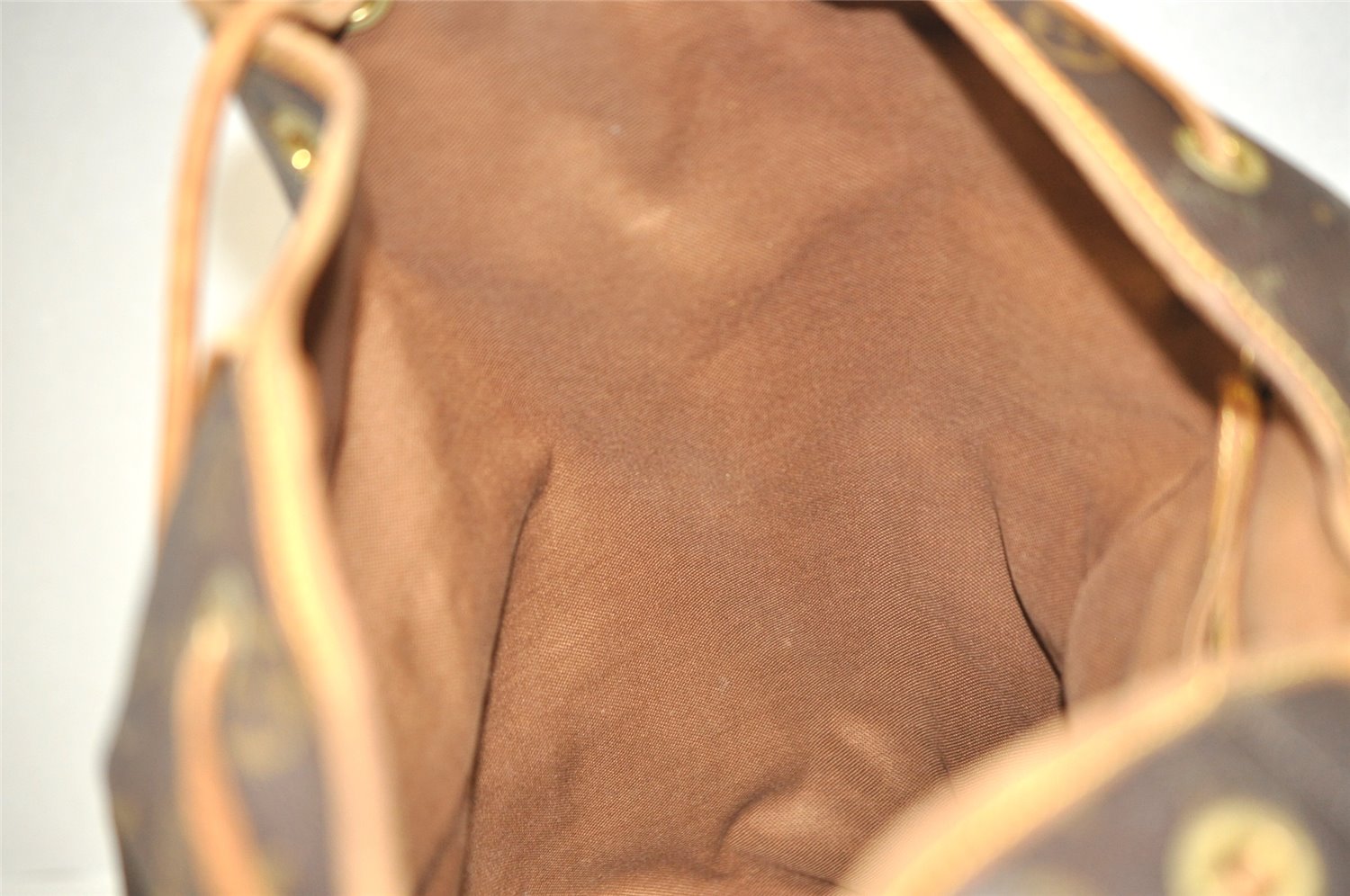 Authentic Louis Vuitton Monogram Montsouris GM Backpack M51135 LV 7073J