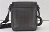 Authentic BURBERRY Check Shoulder Cross Body Bag Purse PVC Leather Brown 7073K