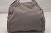 Authentic Stella McCartney Falabella Mini Shoulder Hand Bag Leather Gray 7075J