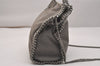 Authentic Stella McCartney Falabella Mini Shoulder Hand Bag Leather Gray 7075J