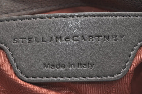 Authentic Stella McCartney Falabella Mini Shoulder Hand Bag Leather Gray 7075J